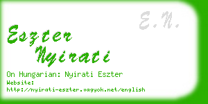 eszter nyirati business card